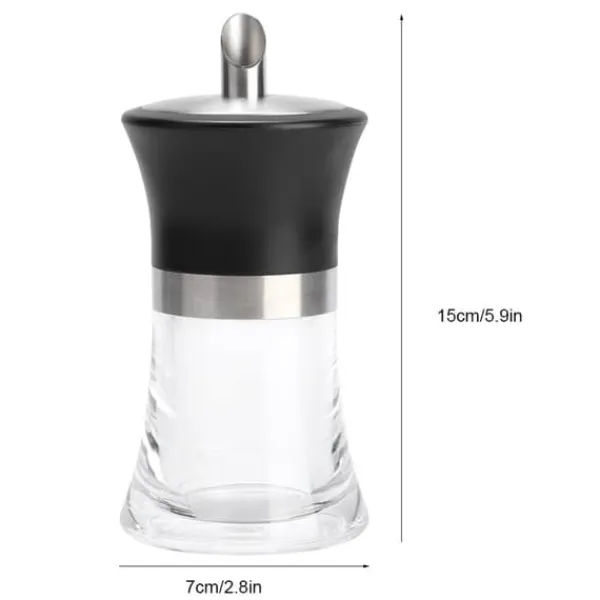 Husholdningsakryl sukkerkrukke dispenser sukkerbøsse køkkenredskaber tilbehør 100ml New