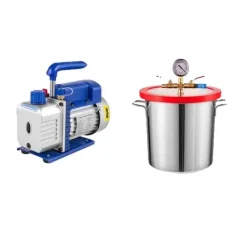 HVAC Vakuum Pumpe, 4CFM, Vakuumkammer Degasserings Kit, , 3 Gallon 1 Stage New