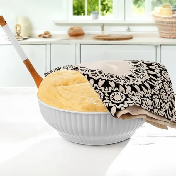 Hvid køkkenskål 28 cm, 4 l Discount