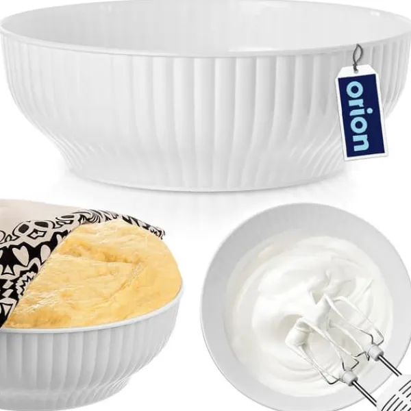 Hvid køkkenskål 28 cm, 4 l Discount