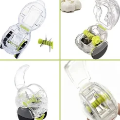 Hvidløgshakker Hvidløgssnitter Rullende Manuel Hvidløgsknuser med Hjul Køkkengadget Værktøj Sale