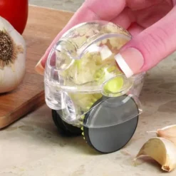 Hvidløgshakker Hvidløgssnitter Rullende Manuel Hvidløgsknuser med Hjul Køkkengadget Værktøj Sale