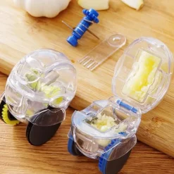 Hvidløgshakker Hvidløgssnitter Rullende Manuel Hvidløgsknuser med Hjul Køkkengadget Værktøj Sale