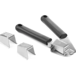 Hvidløgspressere>Hvidløgspresse i rustfrit stål, 2 tykkelser - Hendi 856123