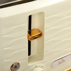 2-i-1 brødrister og kedelsæt – 7 ristetilstande, optøning og genopvarmning, beige Online