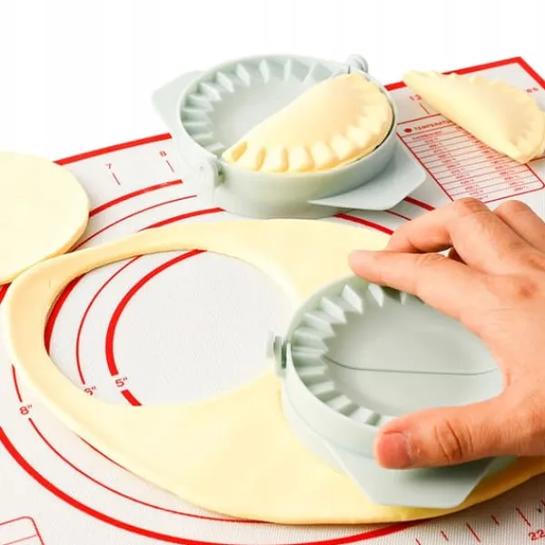 Køkkenforme>2-i-1 DUMPLINGMASKINE CIRKLE Dumplingmaskine ABS-SKÆRER