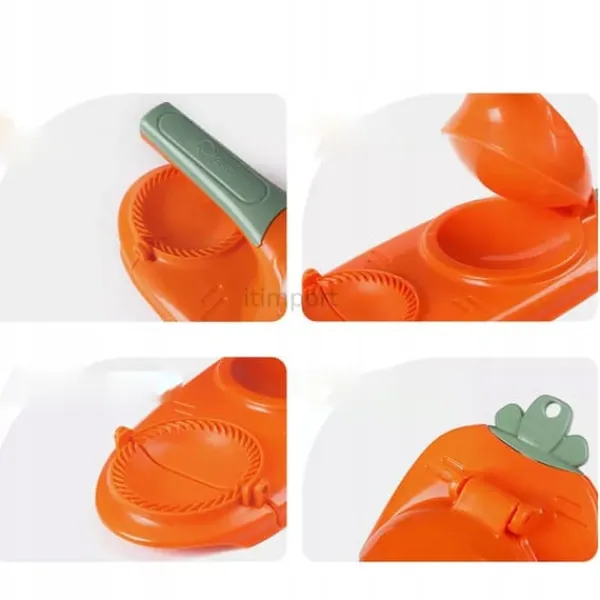 2-i-1 dumplingmaskine rund dumplingpandemaskine manuel dumplingmaskine Sale