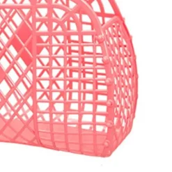 Ihålig förvaringskorg Plast Återanvändbar Bärbar hopfällbar väska för stranden Hemmet Shopping Leksaker Kläder Röd 250x110x220 mm/9.84x4.33x8.66in Best