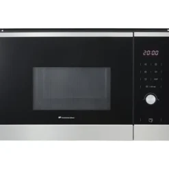 Ovne>Inbyggd mikrovågsugn - CONTINENTAL EDISON - CEMO25GINES - Svart rostfritt stål L59,5 x H38,8 x D40,1 cm - 25L
