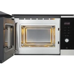 Ovne>Inbyggd mikrovågsugn - CONTINENTAL EDISON - CEMO25GINES - Svart rostfritt stål L59,5 x H38,8 x D40,1 cm - 25L