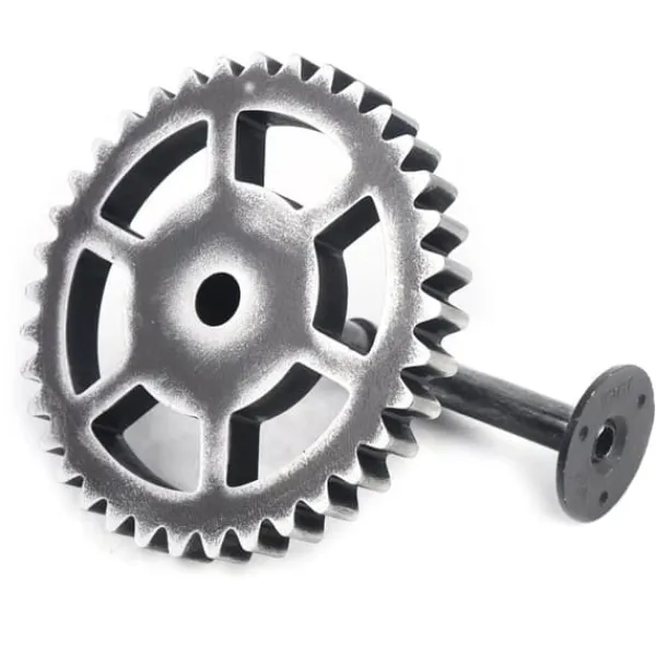 Industriel vintage væghylde - Opbevaringshylde - Enkelt Niveau - Vægmontering Med Skrue - Til Soveværelse, Stue, Badeværelse, Altan - Grå Sale