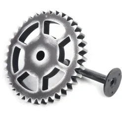 Industriel vintage væghylde - Opbevaringshylde - Enkelt Niveau - Vægmontering Med Skrue - Til Soveværelse, Stue, Badeværelse, Altan - Grå Sale