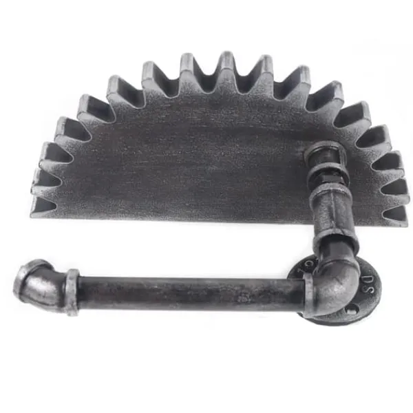 Industriel vintage væghylde - Opbevaringshylde - Enkelt Niveau - Vægmontering Med Skrue - Til Soveværelse, Stue, Badeværelse, Altan - Grå Sale