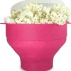 INF Popcornskål silikone foldbar Lyserød New