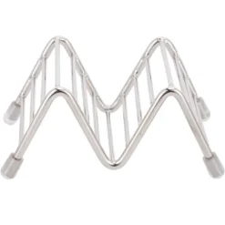 Tilbehør Til Madservering>Innovativ tacoholder i rustfrit stål til køkken og restaurantbrug