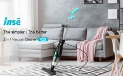 INSE R3S blå støvsuger med ledning – 2-i-1 håndholdt støvsuger og gulvstøvsuger med HEPA-filter Discount