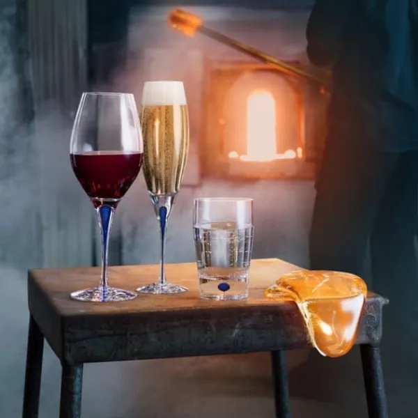 Orrefors Intermezzo Blue Tumbler Glass, 25cl - Online