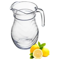 Kaffe- & Tekander>IRMA glaskande 1,2 l præget bølgemønster vand juice kompot drikkevarer limonade transparent til kolde drikke stor