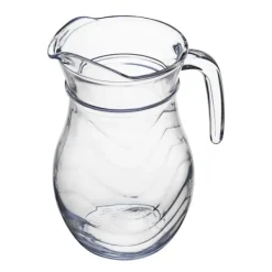 Kaffe- & Tekander>IRMA glaskande 1,2 l præget bølgemønster vand juice kompot drikkevarer limonade transparent til kolde drikke stor