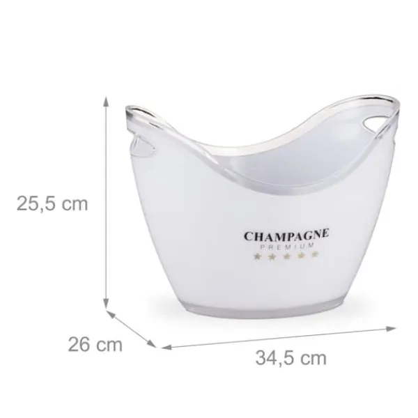 Isspande & Kølere>Isbøtte, 25.5x34.5x26 cm, Hvid