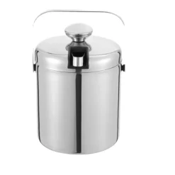 Isspande & Kølere>Isebalje, Rustfrit Stål, Indbyggede Tang,Sølv