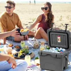 Isspande & Kølere>Iskiste, 45x34x33 cm, Khaki