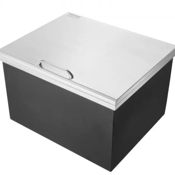 Iskiste, 71,1x40,6x43,2 cm, rustfrit stål, udendørs køkkenopbevaring Clearance