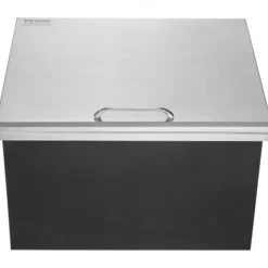 Iskiste, 71,1x40,6x43,2 cm, rustfrit stål, udendørs køkkenopbevaring Clearance