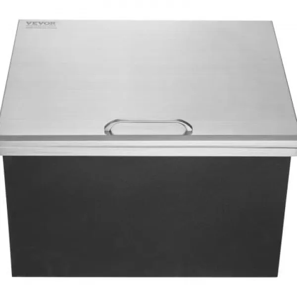 Iskiste, 71,1x40,6x43,2 cm, rustfrit stål, udendørs køkkenopbevaring Clearance