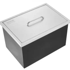 Iskiste, 53,3x43,2x45,7 cm, rustfrit stål, udendørs opbevaring Discount