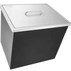 Iskiste, 53,3x43,2x45,7 cm, rustfrit stål, udendørs opbevaring Discount