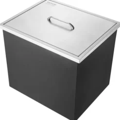 Iskiste, 53,3x43,2x45,7 cm, rustfrit stål, udendørs opbevaring Discount