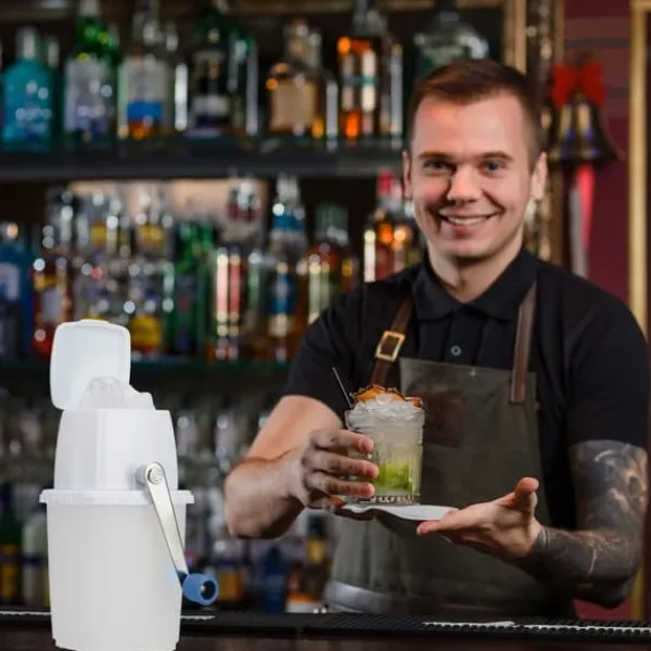 Isknusere & Ice Shavers>Isknuser, 24x12,5x16 cm, Hvid