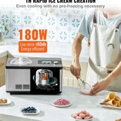 Ismaskine, 2 kvart kapacitet, 180 watt strøm, AC 120V, ≤ 60 dB(A) støj, CE-certificeret Sale