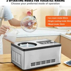 Ismaskine, 2 QT kapacitet, 180W effekt, AC120V 60Hz spænding, ≤60 dB(A) støjniveau, R134a kølemiddel Outlet