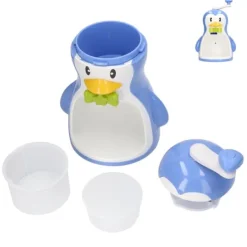 Ismaskine ABS Pingvinformet Blå Husholdningsbærbar Manuel Snekeglemaskine med Beholder Køkkentilbehør Outlet
