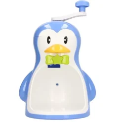 Ismaskine ABS Pingvinformet Blå Husholdningsbærbar Manuel Snekeglemaskine med Beholder Køkkentilbehør Outlet