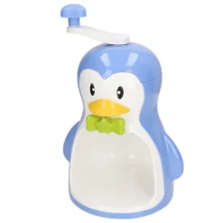 Ismaskine ABS Pingvinformet Blå Husholdningsbærbar Manuel Snekeglemaskine med Beholder Køkkentilbehør Outlet