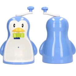 Ismaskine ABS Pingvinformet Blå Husholdningsbærbar Manuel Snekeglemaskine med Beholder Køkkentilbehør Outlet