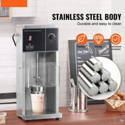 Ismaskine 400W, Rørebånd, 304 Rustfrit Stål, Effektiv Isblanding, Robuste Materialer Online