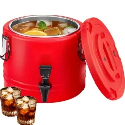 Drikkevareautomater>Isoleret Drikkevaredispenser, Kølekande 2,2 Gal/8L, Til Varme og Kolde Drikke