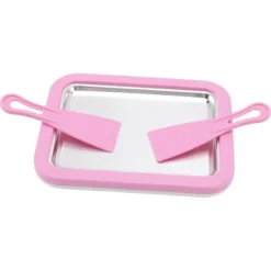 Isrulleplade Gør-det-selv Håndværk Ikke-stik påkrævet Stor størrelse Rustfrit Stål Rullemaskine med Plastikskovl Pink Outlet