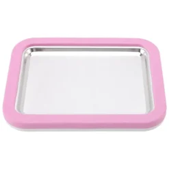 Isrulleplade Gør-det-selv Håndværk Ikke-stik påkrævet Stor størrelse Rustfrit Stål Rullemaskine med Plastikskovl Pink Outlet