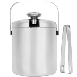 Isspand i rustfrit stål med låg og si - 1300ml Online