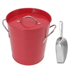 Isspand med isskovl - Galvaniseret ølkøleboks til bar og hjem Sale