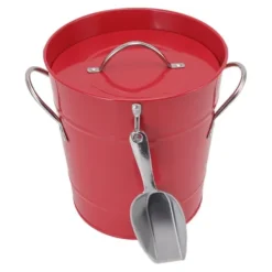 Isspand med isskovl - Galvaniseret ølkøleboks til bar og hjem Sale