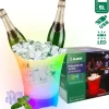 Isspand RGB LED-lys iskøler 5L til champagne stor Best