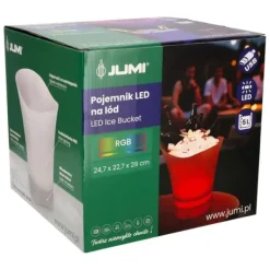 Isspand RGB LED-lys iskøler 5L til champagne stor Best