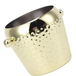 Isspande & Kølere>Isspand Rustfrit Stål Mini Isoleret Frosne Beholder til Bar Vin Champagne 1L Guld