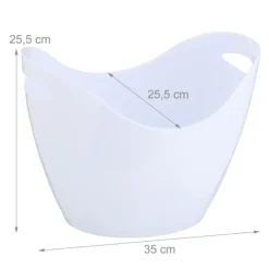 Isspand, 25,5x35x25,5 cm, Hvid Hot